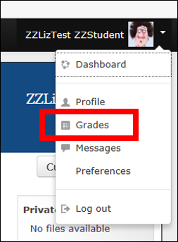 Grades Dropdown